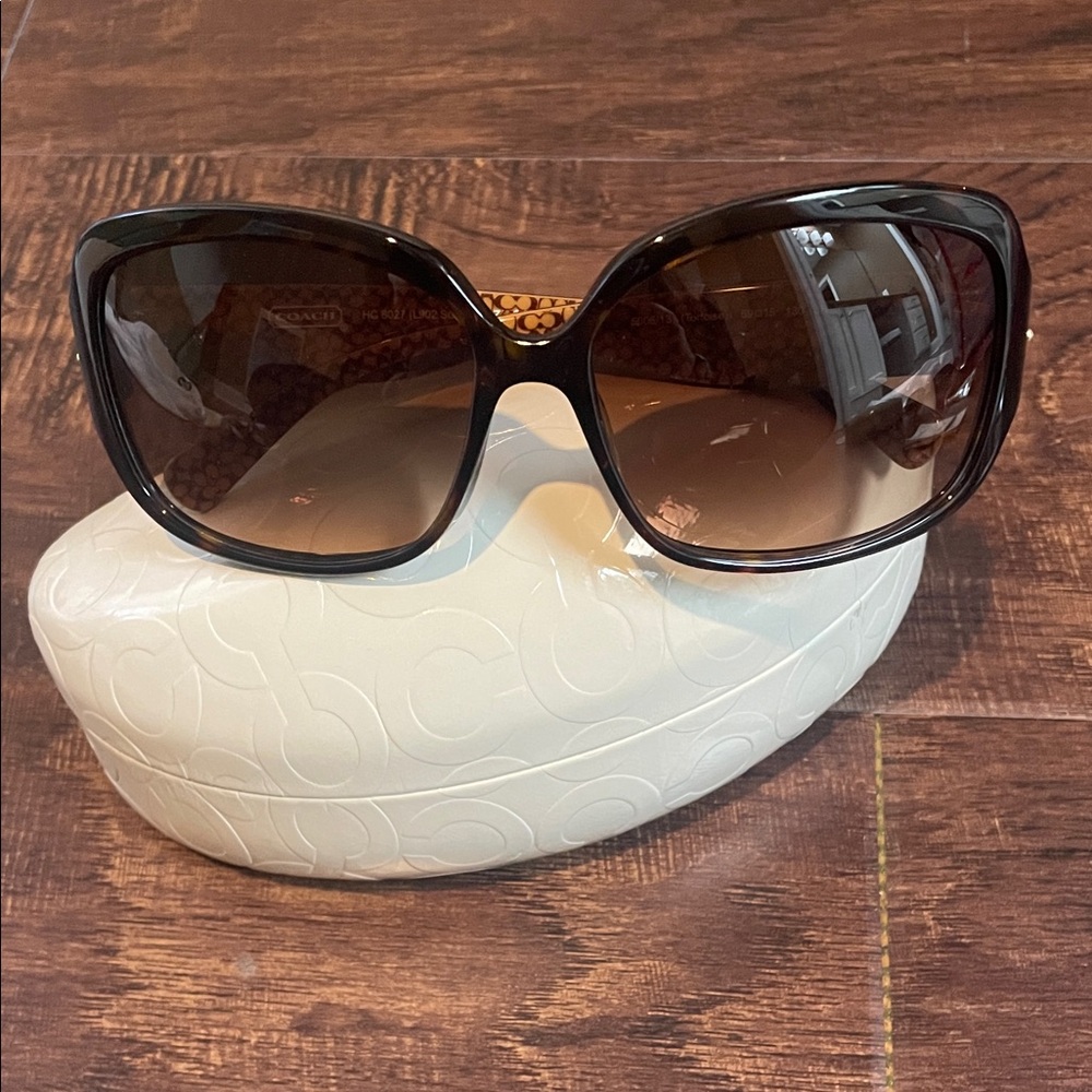 Coach Black and Brown Sunglasses